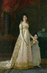 Portrait of Marie-Julie Clary (1777-1845), Queen of Naples, with her daughter Zenaide Bonaparte (1801-54), 1807